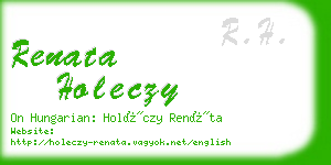 renata holeczy business card